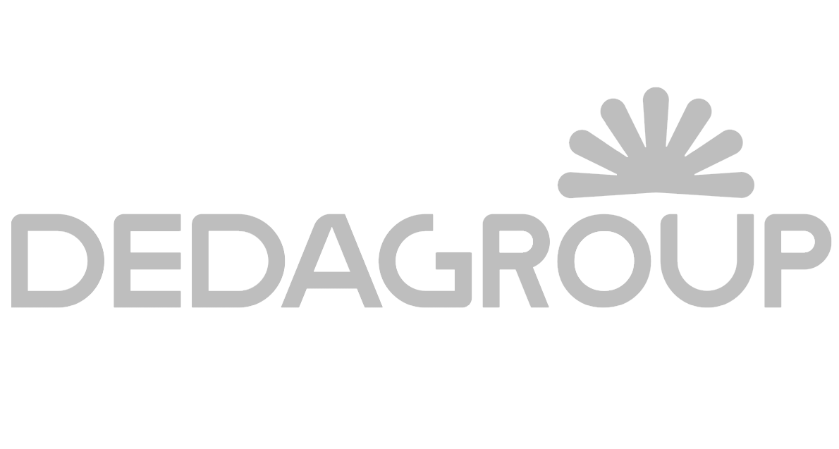 Logo ufficiale di Dedagroup, partner strategico di integrazione sistemi per la piattaforma MetricMate.