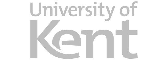Logo ufficiale della University of Kent, partner accademico internazionale per la ricerca e lo sviluppo tecnologico di MetricMate.
