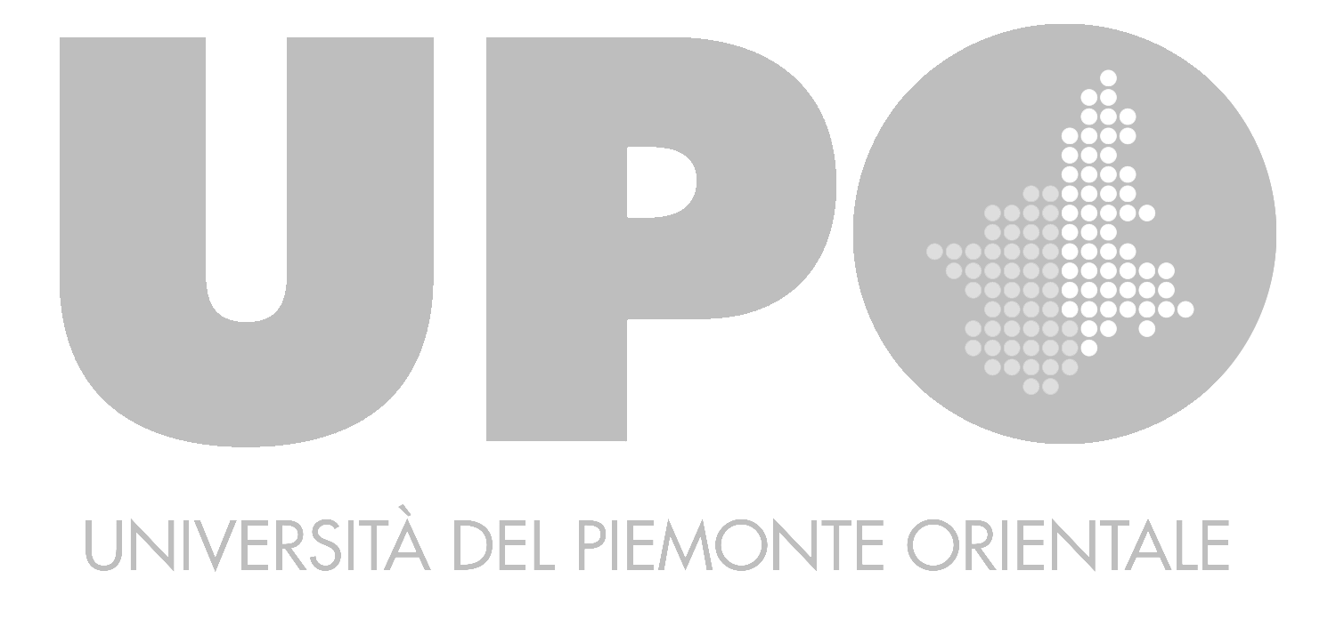 Logo ufficiale dell'Università degli Studi del Piemonte Orientale (UPO), partner accademico per la ricerca e lo sviluppo tecnologico di MetricMate.